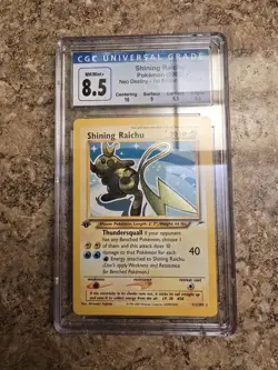 Pokemon TCG Shining Raichu 111/105 Neo Destiny Holo 1ST EDITION NEAR MINT - Image 1