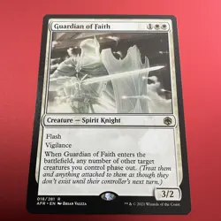 Guardian of Faith: MtG Magic Adventures in the Forgotten Realms Rare - Image 1