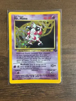 Mr. Mime - 6/64 - Holo Rare - Unlimited Edition Pokemon Jungle Mp - Image 5