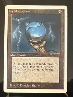 Magic the Gathering MTG Unlimited Icy Manipulator NM- (Beta Bob) - Image 1