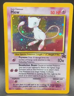 Mew 09/53 Wotc Promo Holo Pokemon TCG MP - Image 1