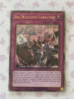 Yu-Gi-Oh! Big Welcome Labyrinth RA04-EN104 Quarter Century Secret Rare - Image 1