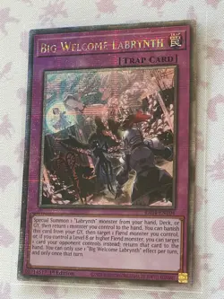Yu-Gi-Oh! Big Welcome Labyrinth RA04-EN104 Quarter Century Secret Rare - Image 2