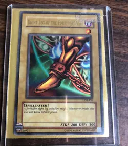 Yu-Gi-Oh Right Leg of the Forbidden One LOB-120 LP - Image 2
