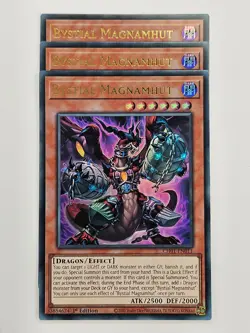 Yu Gi Oh - 3x CH01-EN011 Bystial Magnamhut - Ultra Rare - Image 1
