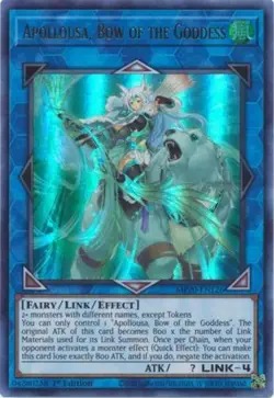 Yugioh! HP Apollousa, Bow of the Goddess - MP20-EN126 - Ultra Rare - 1st Edition - Image 1