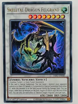 Yu Gi Oh - DIFO-EN040 Skeletal Dragon Felgrand - Ultra Rare - Image 1