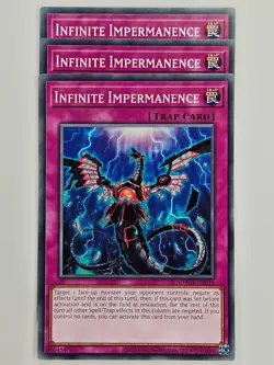 Yu Gi Oh - 3x SDWD-EN031 Infinite Impermanence - Common - Image 1