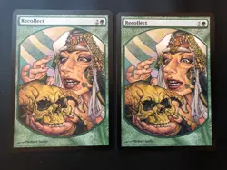 MTG Magic the Gathering Textless Promo Recollect X2 NM - Image 1