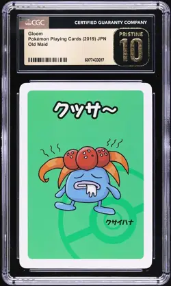2019 Pokemon Japanese Playing Cards Old Maid Gloom CGC 10 PRISTINE - Image 1
