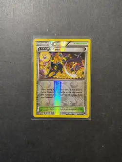 All-Night Party 96/122 Reverse Holo Pokemon Card XY Breakpoint Umbreon PTCG NM - Image 1
