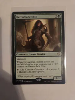MTG Heronblade Elite Regular Card Innistrad: Midnight Hunt Commander #026/038 - Image 1