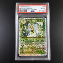 PSA 8 Beedrill 20/110 Pokemon Legendary Collection Reverse Holo Card - Image 1