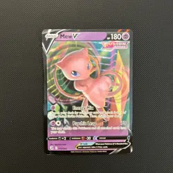 Pokemon Mew v Ultra Rare TCG Card Fusion Strike 113/264 Near Mint Condition - Image 1