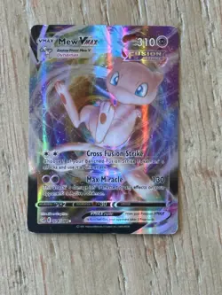 Pokemon Mew VMAX Ultra Rare TCG Card Fusion Strike 114/264 Moderately Played - Image 3