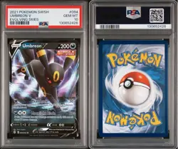 Pokemon TCG Umbreon v Evolving Skies Holo Ultra Rare Card 094/203 PSA 10 - Image 4