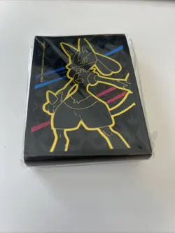 Crown Zenith ETB Sleeves, 65ct Lucario Pokemon TCG Card Sleeves, Sealed - Image 1