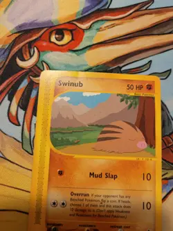 Pokemon TCG Card - Swinub Skyridge 108/144 Regular - MP Moderate Play - Image 2