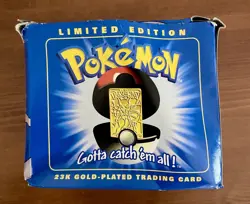 Pokemon Mewtwo 23k Gold Plated Trading Card Burger King Promo 1999 SEALED - Image 3