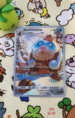 Pokemon TCG Pocket Mamoswine Holographic Illustration Rare ART CARD - Image 2