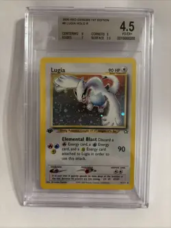 Pokemon TCG Lugia 2000 Neo Genesis 1st Edition Holo Rare Card 9/111 - Image 1