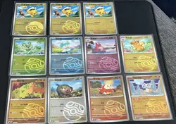 Pikachu Stamp Masterball Reverse Holo Lot (11 Cards)(Chinese) Pokemon Pack Fresh - Image 1