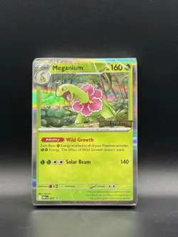 Meganium Mega Evolution Stamped Build and Battle Promo Sealed 40 Card Deck - Image 1