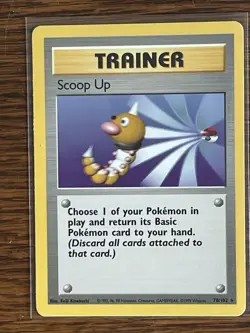 Scoop Up Trainer Card #78/102 Base Set Regular by WOTC. Never been played. - Image 1