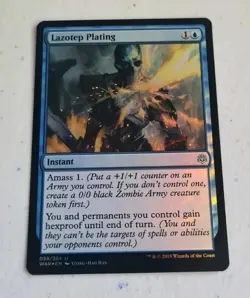 MTG Lazotep Plating Foil War Of The Spark Mint Condition - Image 1