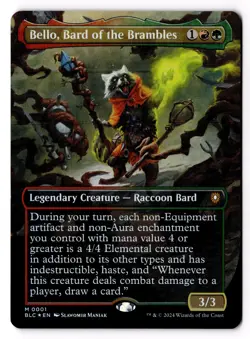 Bello, Bard of the Brambles (Borderless) 1 Commander: Bloomburrow Foil NM - Image 1