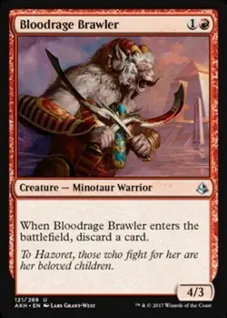 X4 Bloodrage Brawler Amonkhet Light Play MTG Magic DNA GAMES - Image 1