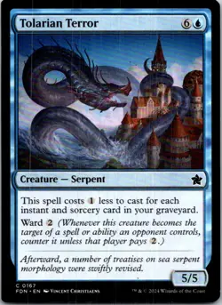 Tolarian Terror 167 C Foundations NM MTG - Image 1