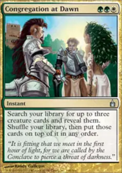 MTG Congregation at Dawn, Ravnica: City of Guilds, Heavily Played, English - Image 1