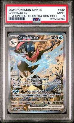 2024 POKEMON SVP EN-SV BLACK STAR PROMO #132 GRENINJA EX PSA 9 - Image 1