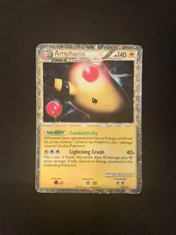 Ampharos (Prime) - 105/123 - Ultra Rare PL Heart Gold Soul Silver Pokemon - Image 1