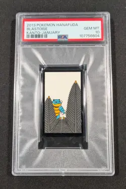 2013 Pokemon Hanafuda Blastoise PSA 10 GEM MINT Kanto January - Image 1