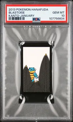 2013 Pokemon Hanafuda Blastoise PSA 10 GEM MINT Kanto January - Image 3