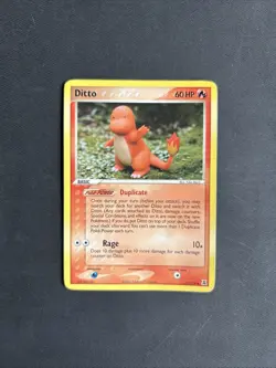 Pokemon TCG Ditto EX Delta Species 37/113 Regular Uncommon Non Holo - PLAYED - Image 1