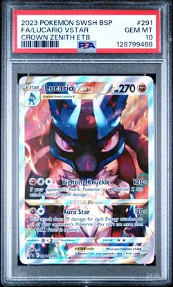 Pokemon Promo Lucario VSTAR SWSH291 PSA 10 - Image 1