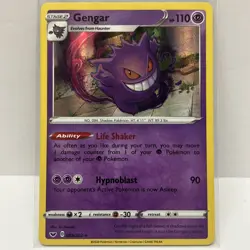 Pokemon TCG Gengar Sword & Shield 85/202 Holo Rare NM - Image 1