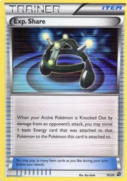 Exp. Share Holo 18/20 Dragon Vault Pokemon - Image 1