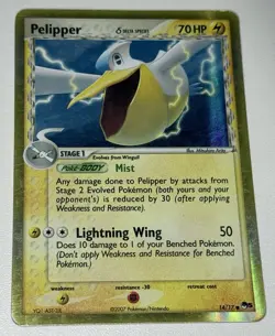 Pokemon TCG 2007 Pop Series Pelipper Delta Species Holo 14/17 - Image 1