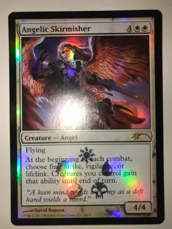 ​1x MTG PROMO Angelic Skirmisher, LP/NM Foil​ Holo - Image 1