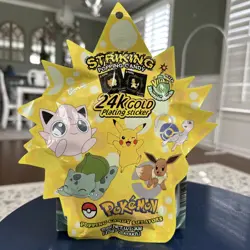 Pokemon 24K Gold Plating Sticker! Striking popping candy! Korean - Image 1