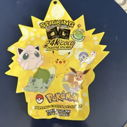 Pokemon 24K Gold Plating Sticker! Striking popping candy! Korean - Image 2