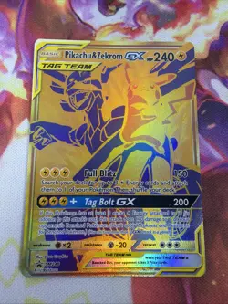 Pokemon TCG Pikachu & Zekrom GX SM Black Star Promo SM248 Near Mint Single! - Image 1