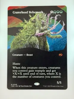 Craterhoof Behemoth 346 Borderless - Tarkir Dragonstorm MTG Gem Mint 💎 - Image 4