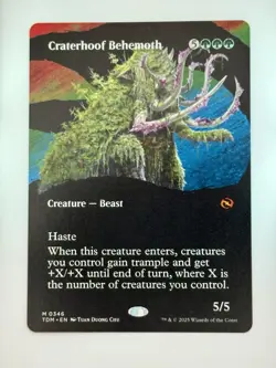 Craterhoof Behemoth 346 Borderless - Tarkir Dragonstorm MTG Gem Mint 💎 - Image 5
