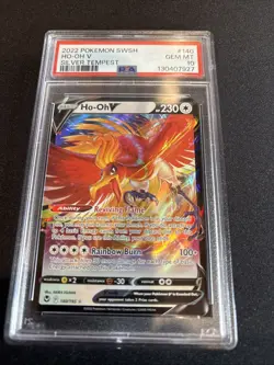 Pokemon 2022 SWSH Silver Tempest Ho-Oh V Full Art #160 PSA 10 - Image 1