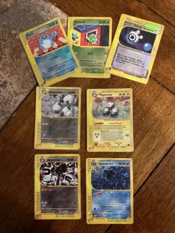 Pokemon E Reader Lot-Magneton Skyridge-Magneton Aquapolis-Reverse Holo-Holo - Image 1